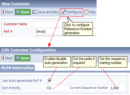 Setting auto-numbering preferences