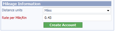 Extra fields on Mileage Expense