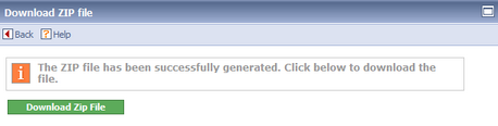 Exported ZIP Download Page