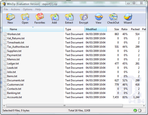Exported ZIP File