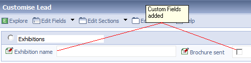 Adding Fields to a Custom Section