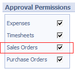 Sales Order approval